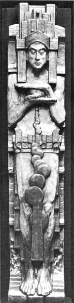 The Holy Grail, plaster model, by Katharine Maltwood, 1922.