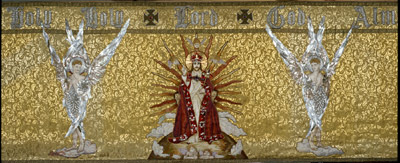Altar Frontal: Christ Enthroned with Two Angels