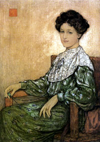 M964.1.105 - Portrait of Katharine Maltwood, by Nico Jungman, 1905.